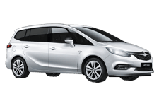Car Hire Hamilton - Vauxhall Zafira 5 + 2 - Minibus hire Hamilton